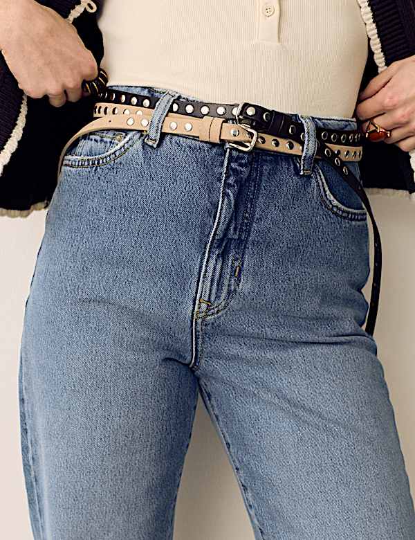 Mom Lyocell Blend Denim Slim Jeans - LU