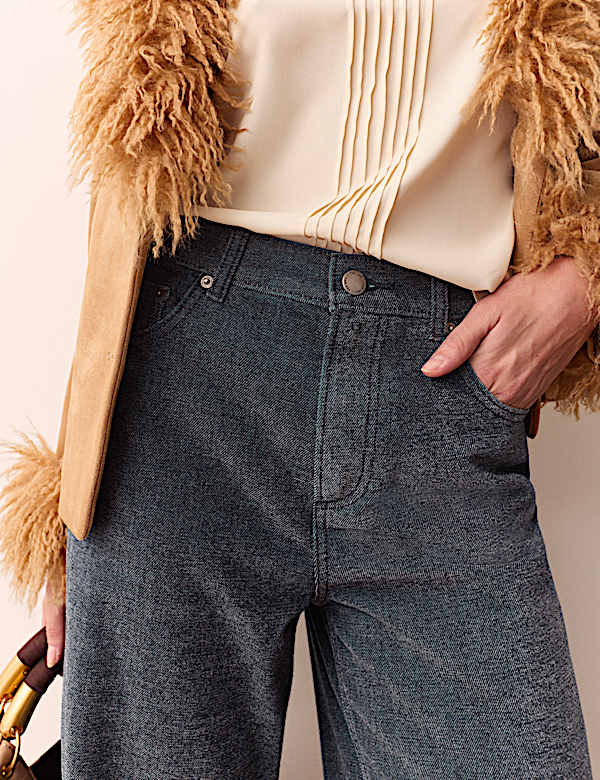 Pantalon coupe large en coton au toucher doux - CH