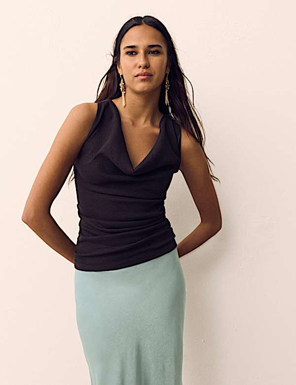 Satin Maxi Slip Skirt - MV