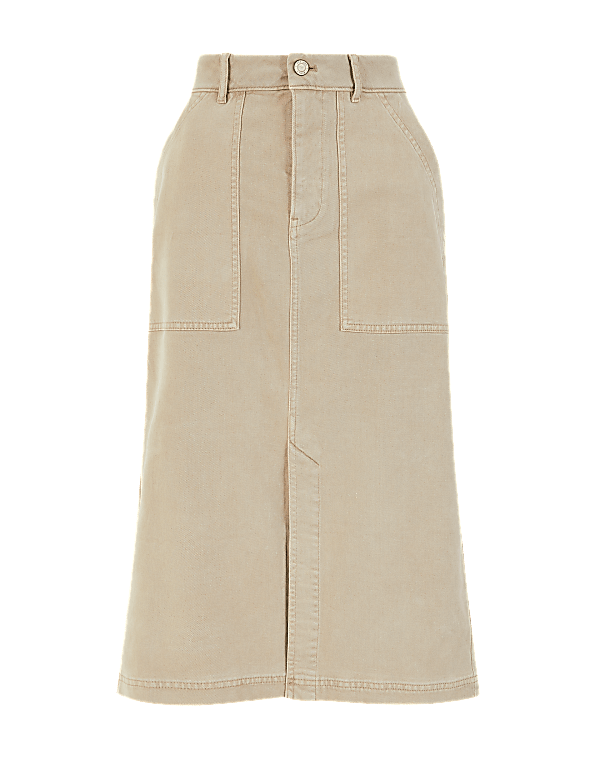 Denim Midi Skirt