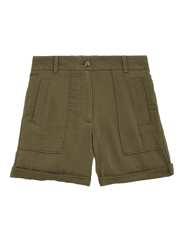 Pure Cotton Utility Shorts