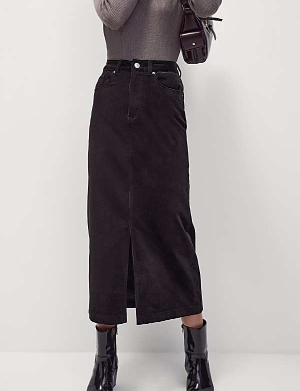 Corduroy Midi Skirt - LT