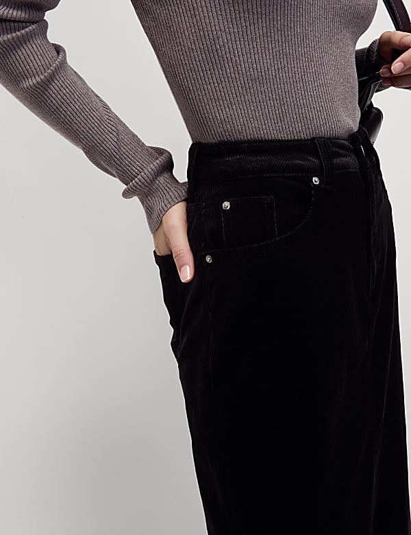 Corduroy Midi Skirt - LT