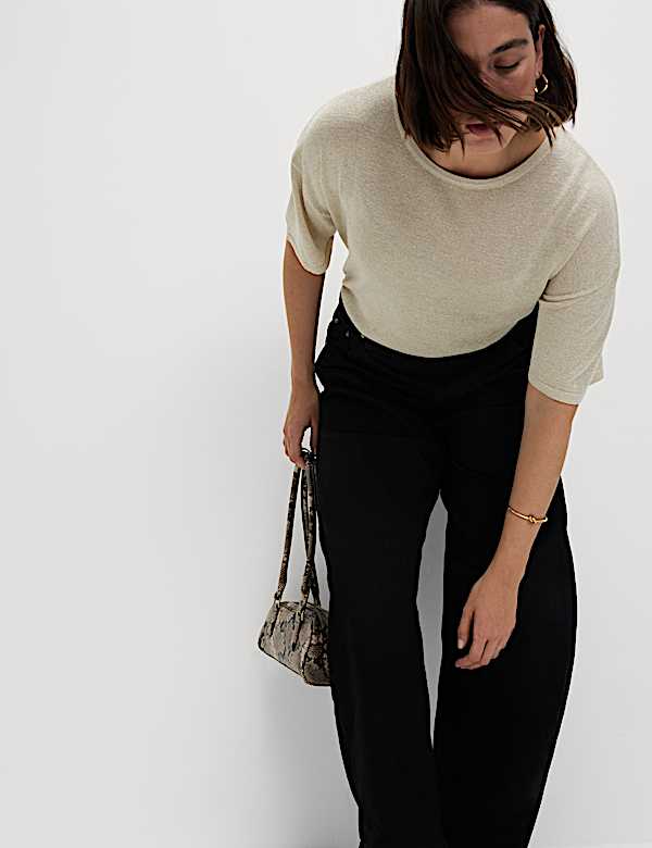 Mid Rise Relaxed Horseshoe Jeans