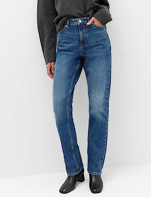 Mid Rise Straight Leg Jeans - NZ