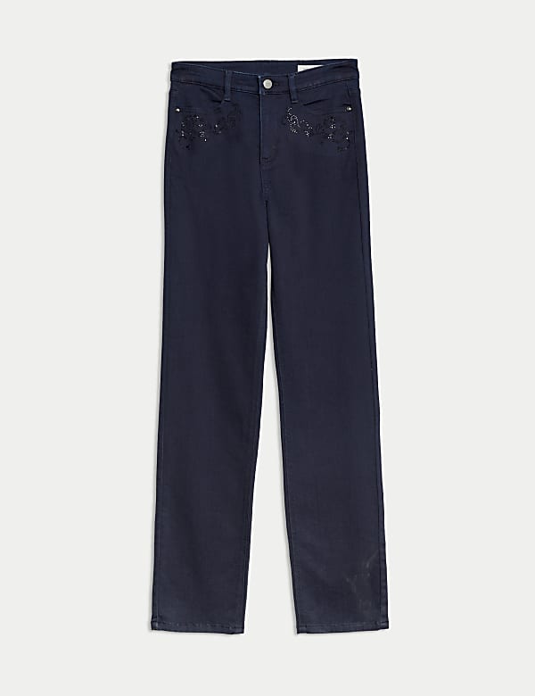 High waisted short leg jeans shop