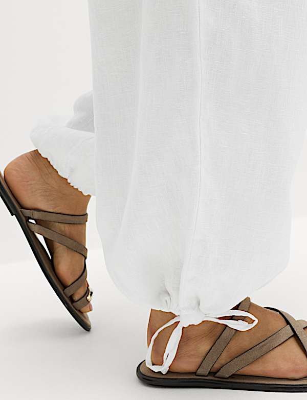 Pure Linen Balloon Trousers - JO
