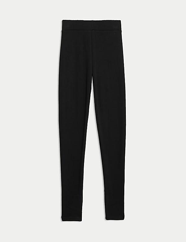 Cotton Blend Thermal Leggings - JP