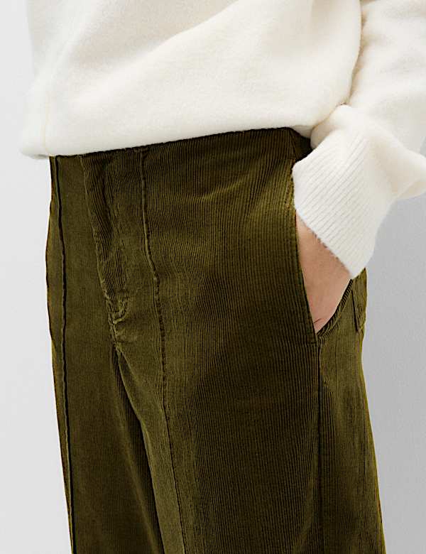 Cord Wide Leg Trousers