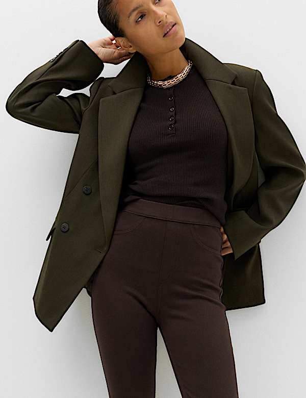 Cosy Pull On High Waisted Jeggings - NO