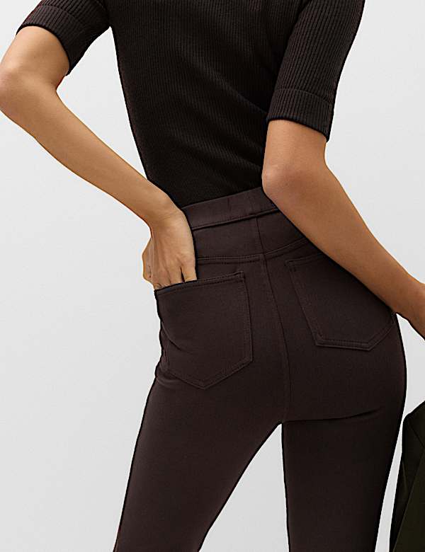 Cosy Pull On High Waisted Jeggings - NO