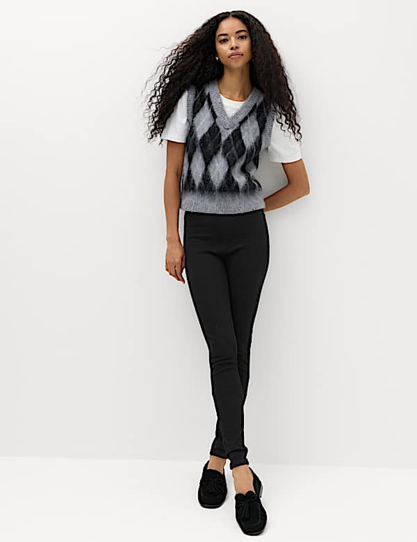 Cosy Pull On High Waisted Jeggings