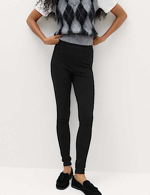 Cosy Pull On High Waisted Jeggings