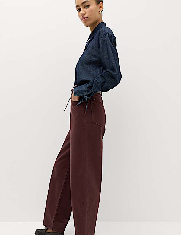 High Waisted Balloon Leg Jeans - LV