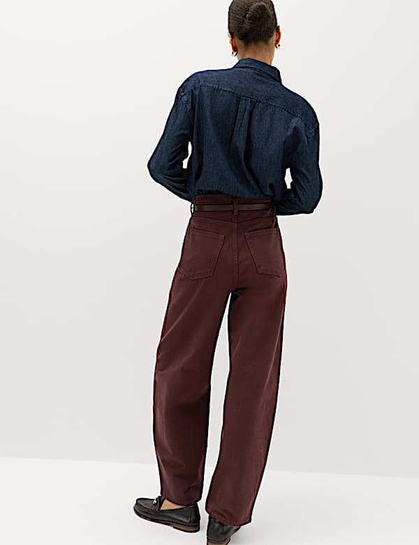 High Waisted Balloon Leg Jeans - LV