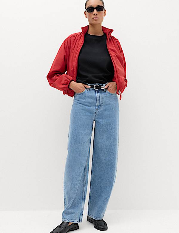 High Waisted Balloon Leg Jeans - GR