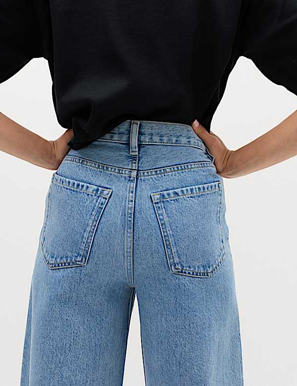 High Waisted Balloon Leg Jeans - GR