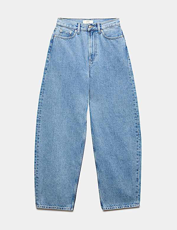 High Waisted Balloon Leg Jeans - GR