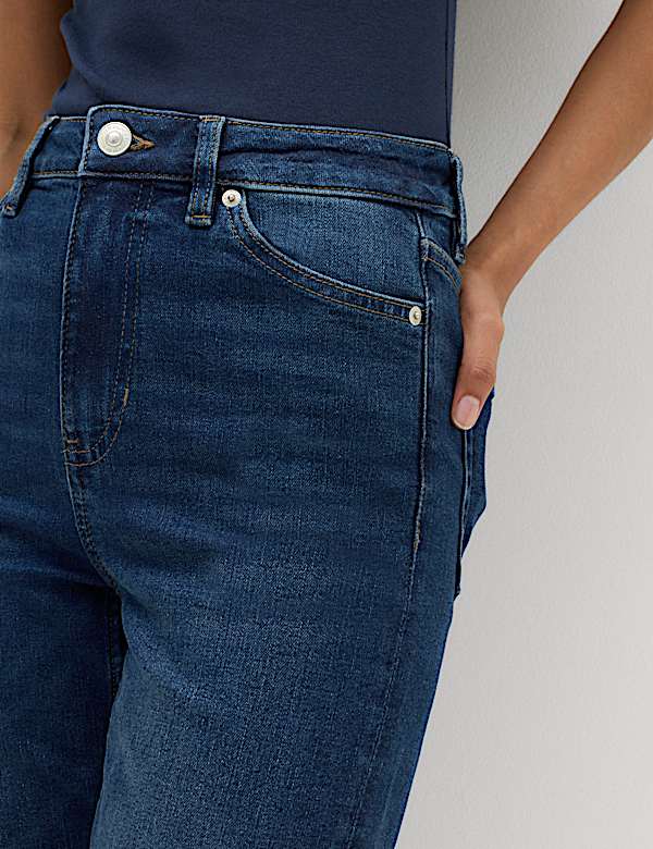 Sienna Mid Rise Straight Leg Jeans
