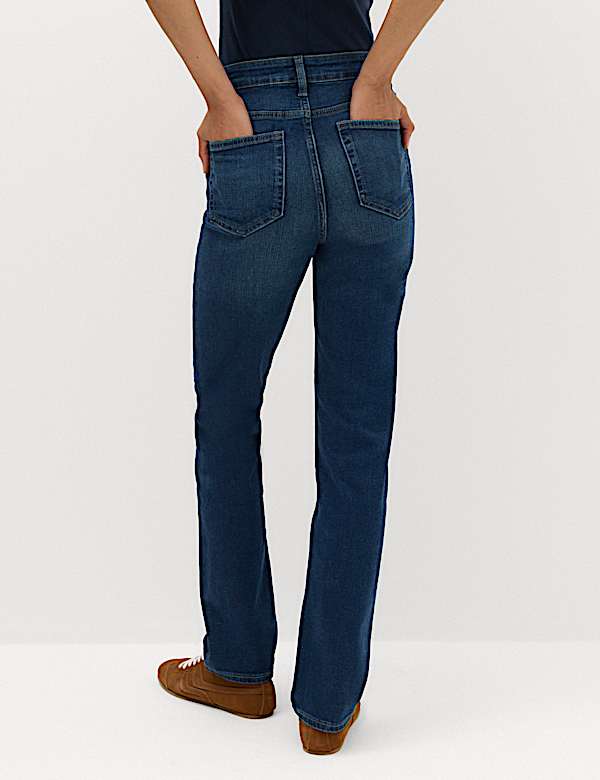 Sienna Mid Rise Straight Leg Jeans