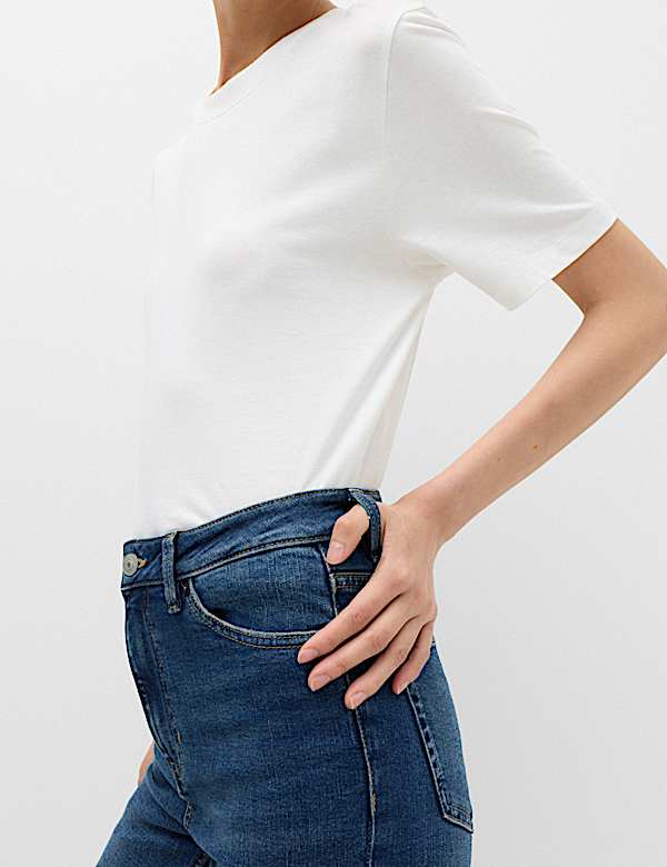 Sienna Mid Rise Straight Leg Jeans