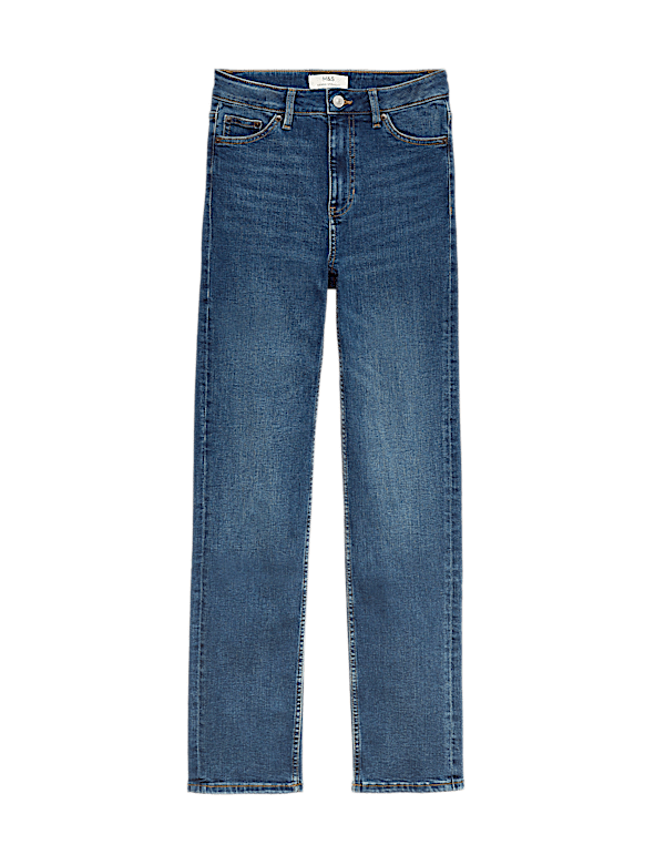 Sienna Mid Rise Straight Leg Jeans