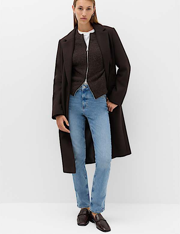 Sienna Mid Rise Straight Leg Jeans