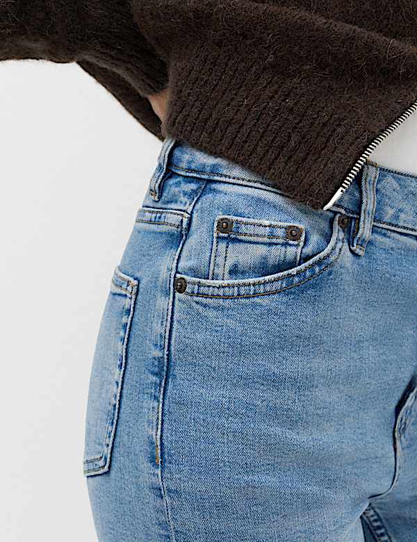 Sienna Mid Rise Straight Leg Jeans