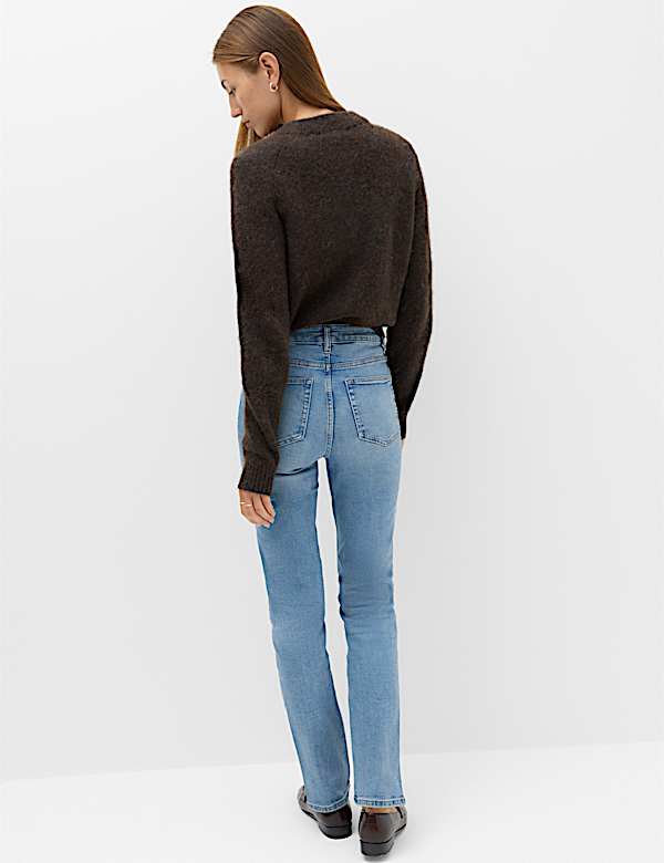 Sienna Mid Rise Straight Leg Jeans