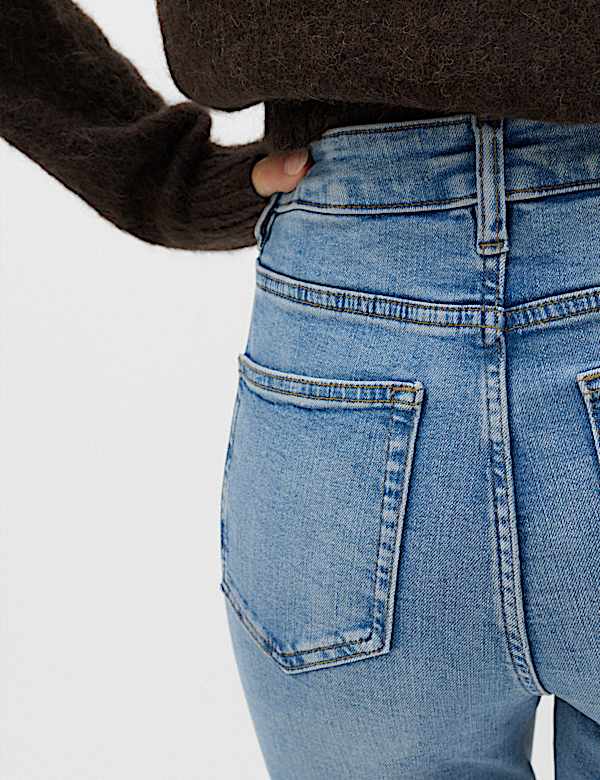 Sienna Mid Rise Straight Leg Jeans