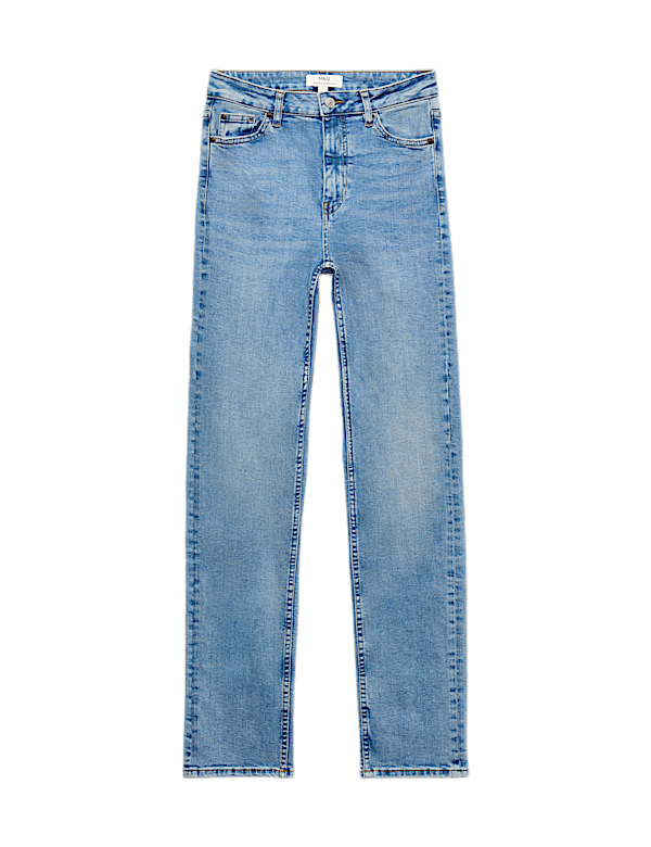 Sienna Mid Rise Straight Leg Jeans