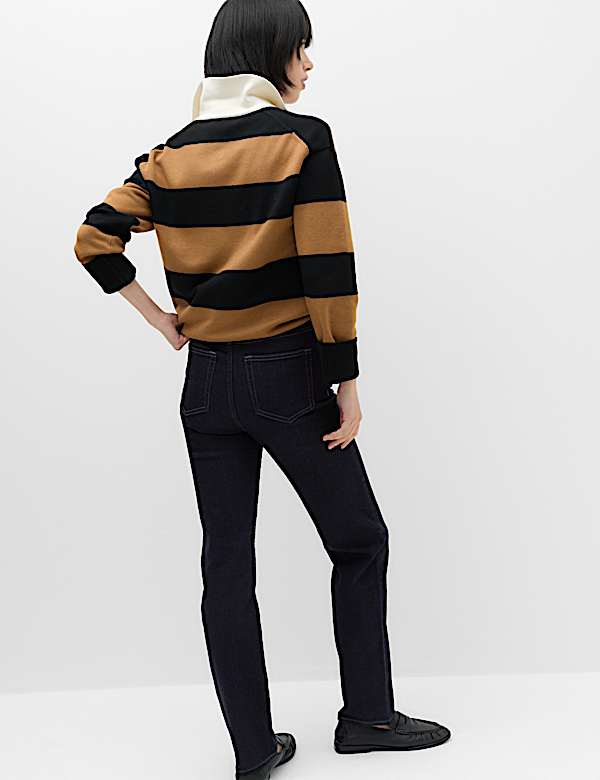 Sienna Mid Rise Straight Leg Jeans