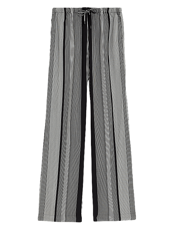 Printed Wide Leg Trousers