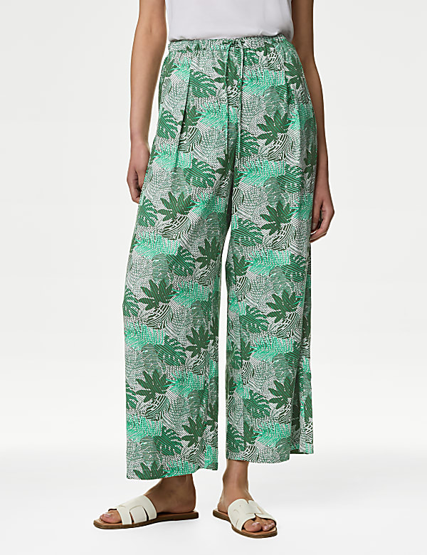 Pantal&oacute;n pesquero de pata ancha estampado - US