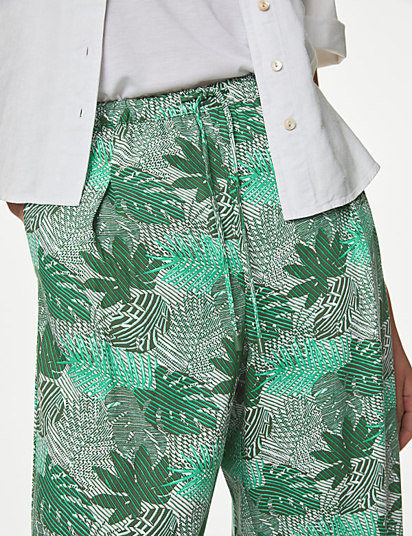 Pantal&oacute;n pesquero de pata ancha estampado - US