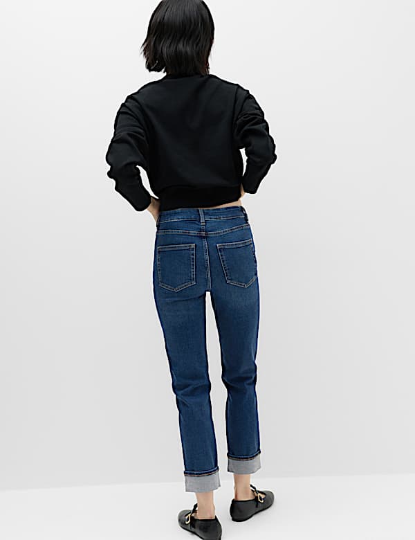Harper High Waisted Cigarette Cropped Jeans