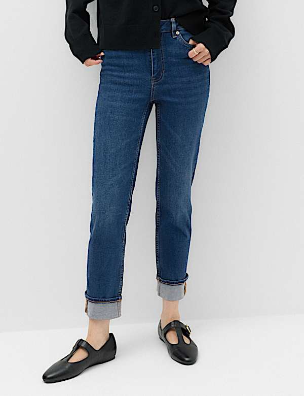 Harper High Waisted Cigarette Cropped Jeans