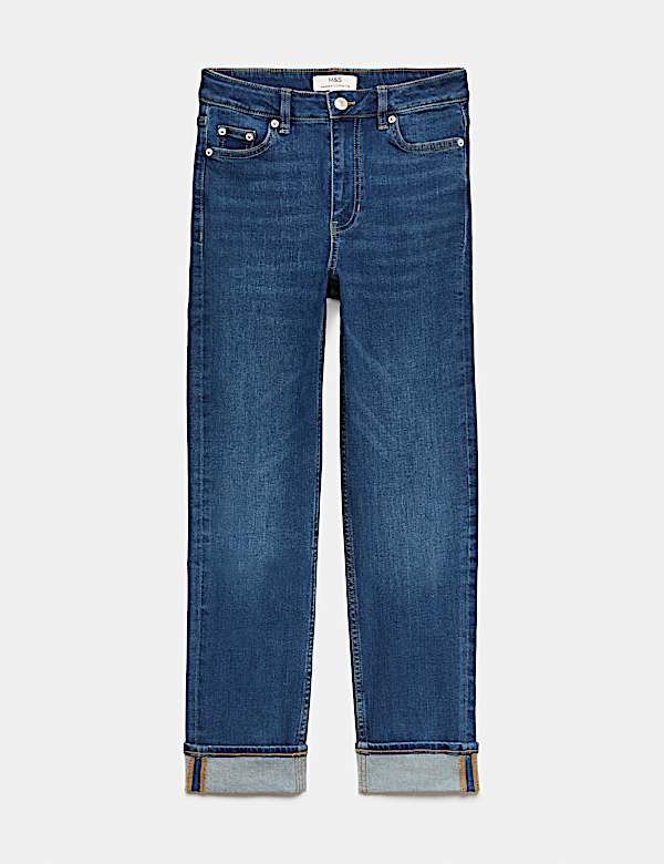 Jean court Harper taille haute coupe cigarette - LU