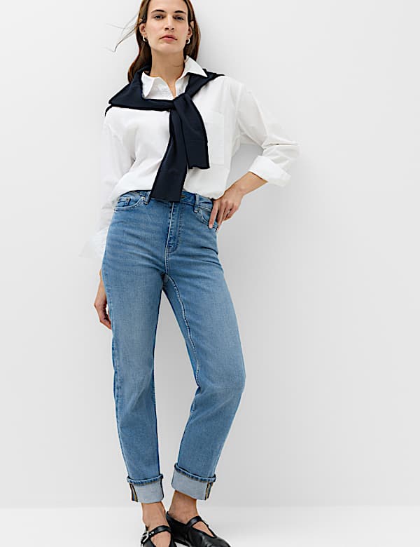 Harper High Waisted Cigarette Cropped Jeans