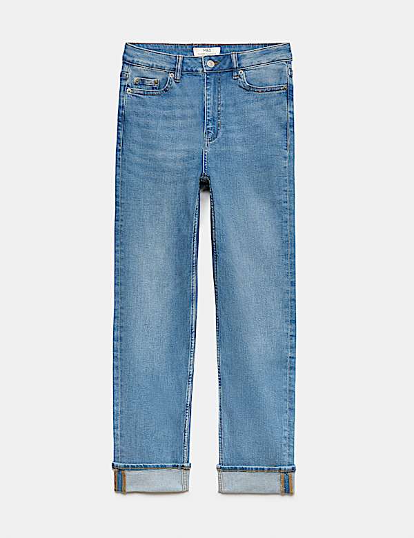 Harper High Waisted Cigarette Cropped Jeans - BN