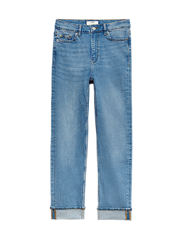 Harper High Waisted Cigarette Cropped Jeans