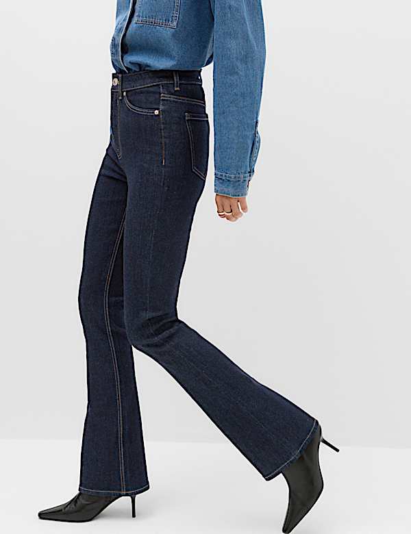 Magic Shaping High Waisted Slim Flare Jeans