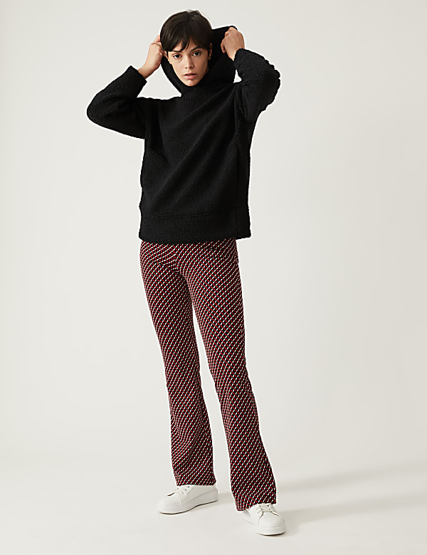 Printed High Waisted Flared Leggings