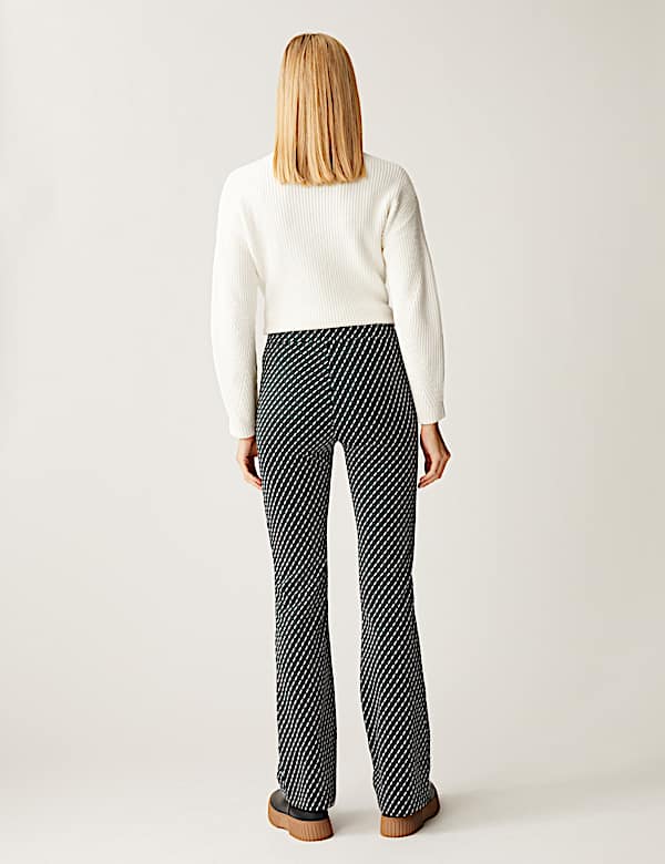Printed High Waisted Flared Leggings