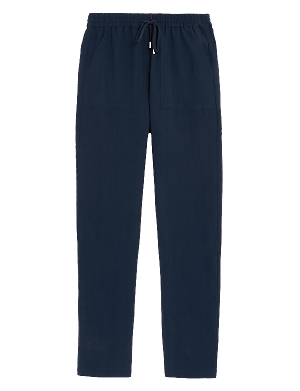 Lyocell Rich Tapered Ankle Grazer Trousers