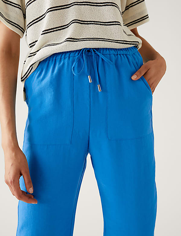 Lyocell Rich Tapered Ankle Grazer Trousers