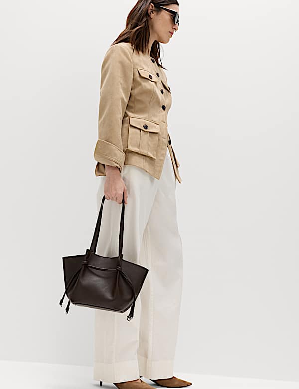 2 Pack Pure Cotton Poplin Straight Leg Trousers