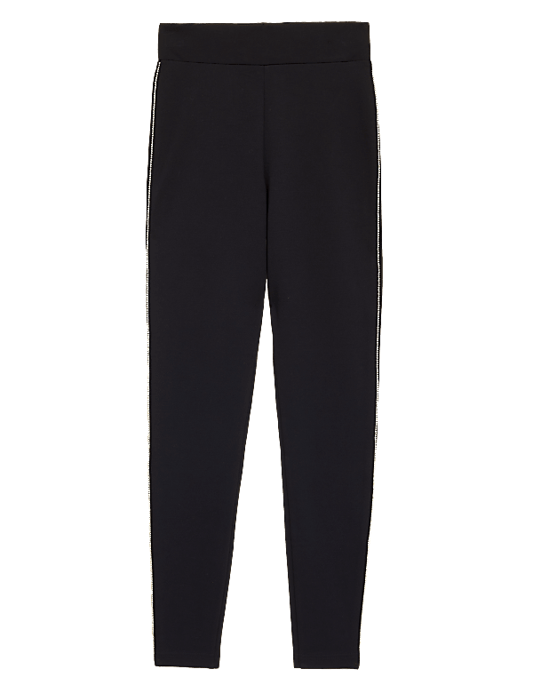 Embellished High Waisted Leggings