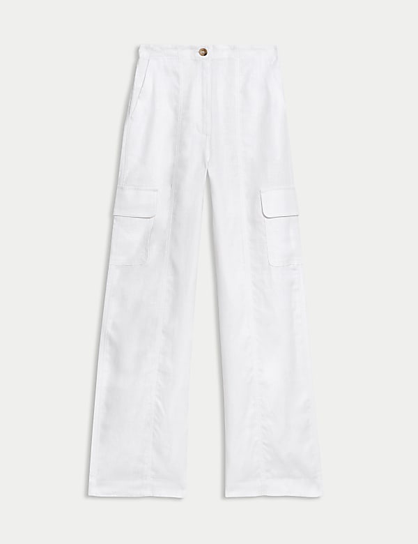 Παντελόνι cargo από 100% λινό - GR