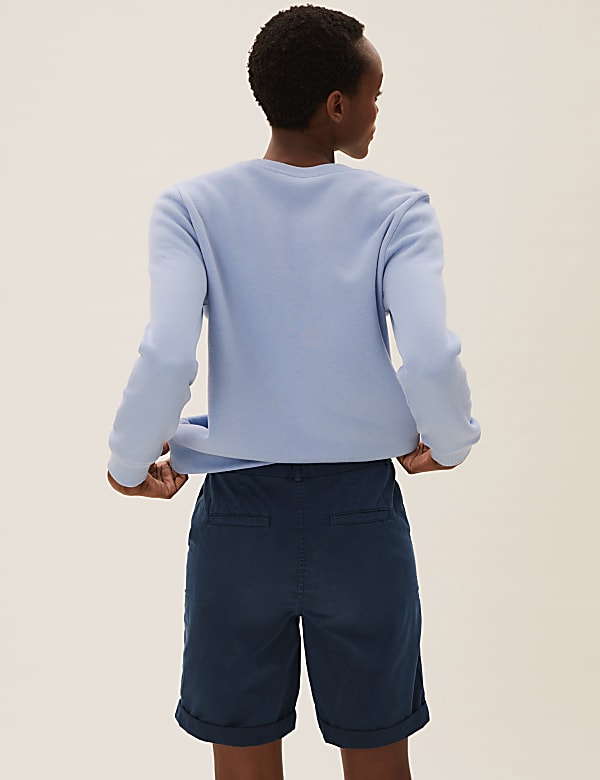 Pure Cotton Long Chino Shorts